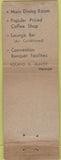 Matchbook Cover - Mark Twain Hotel Elmira NY WORN