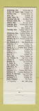 Matchbook Cover - Treadway Inns CHAIN MA NY