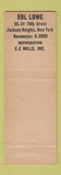Matchbook Cover - EZ Underwear Hosiery Jackson Heights NY