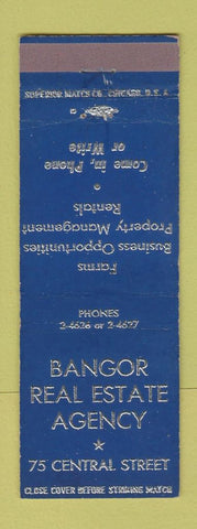Matchbook Cover - Bangor Real Estate Agency ME?