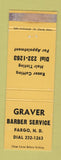 Matchbook Cover - Graver Barber Service Fargo ND WEAR
