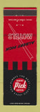 Matchbook Cover - Albert Pick Hotels Motels CHAIN