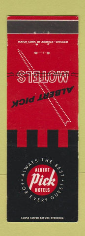 Matchbook Cover - Albert Pick Hotels Motels CHAIN