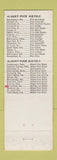 Matchbook Cover - Albert Pick Hotels Motels CHAIN