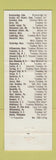 Matchbook Cover - Treadway Inns CHAIN MA NY