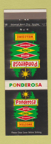 Matchbook Cover - Ponderosa Motor Inn Restaurant