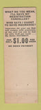 Matchbook Cover - Budger Insurance Service Schenectady NY