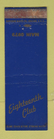 Matchbook Cover - Eighteenth Clut WEAR