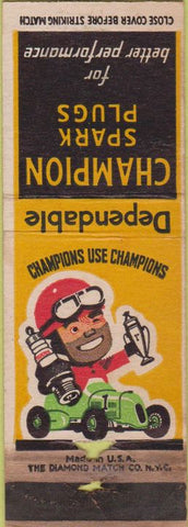 Matchbook Cover - Champion Spark Plugs wear