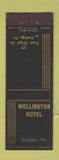 Matchbook Cover - Wellington Hotel Carlisle PA