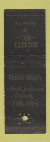 Matchbook Cover - Nunn Bush Men's Shoes Easton PA Hackett
