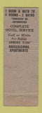 Matchbook Cover - Whitehall Apartment Hotel Haverford PA WEAR