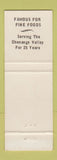 Matchbook Cover - Lewis' Restaurant Sherburne NY