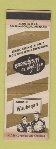 Matchbook Cover - Walgreen's Drug Store Waukegan IL WEAR