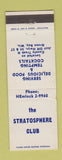 Matchbook Cover - The Stratosphere Club Green Bay WI WEAR