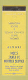 Matchbook Cover - Moe's Santa Fe Muffler Service Long Beach CA WEAR