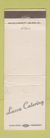 Matchbook Cover - Lucca Catering Castro Valley Oakland San Leandro CA WEAR