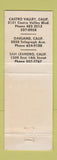 Matchbook Cover - Lucca Catering Castro Valley Oakland San Leandro CA WEAR
