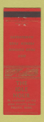 Matchbook Cover - The Idle Hour Duluth MN