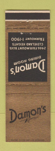 Matchbook Cover - Damon's Restaurant Cleveland Heights OH