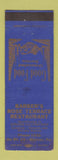 Matchbook Cover - Barber's Rose Terrace Restaurant Mercer PA WEAR