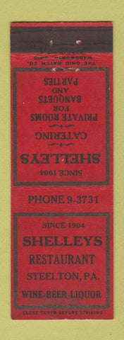 Matchbook Cover - Shelley's Restauratn Steelton PA WEAR