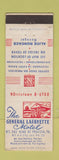 Matchbook Cover - General Lafayette Motel King of Prussia PA