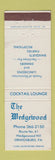 Matchbook Cover - The Wedgewood Orwigsburg PA