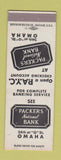 Matchbook Cover - Packers National Bank Omaha NE
