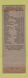 Matchbook Cover - The Harrisburger Hotel Harrisburg PA WEAR