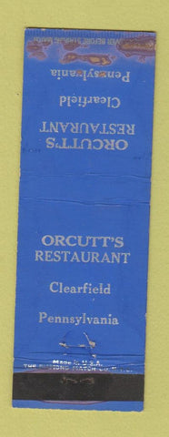 Matchbook Cover - Orcutt's Restaurant Clearfield PA WORN