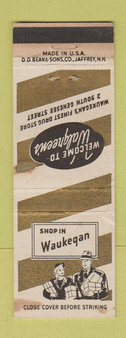 Matchbook Cover - Walgreen's Drug Store Waukegan IL