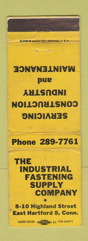 Matchbook Cover - Industrial Fastening Supply East Hartford CT WORN