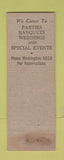 Matchbook Cover - Vogue Room Buffalo NY WEAR