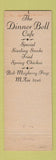 Matchbook Cover - The Dinner Bell Cafe Seattle WA