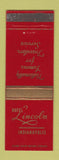 Matchbook Cover - Hotel Lincoln Indianapolis IN
