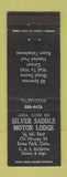 Matchbook Cover - Silver Saddle Motor Lodge Estes Park Colorado