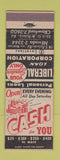 Matchbook Cover - Liberal Loan Corp Chicago IL