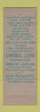 Matchbook Cover - Liberal Loan Corp Chicago IL