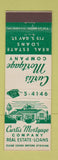 Matchbook Cover - Curtis Mortgage Real Estate Loans