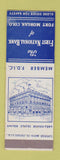 Matchbook Cover - First National Bank Fort Morgan Colorado