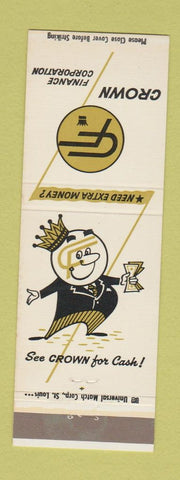 Matchbook Cover - Crown Finance Corp Balwin MO