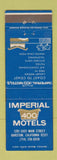 Matchbook Cover - Imperial 400 Motels Barstow CA