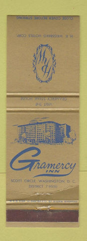 Matchbook Cover - Gramercy Inn Washington DC WEAR