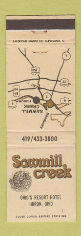 Matchbook Cover - Sawmill Creek Huron OH