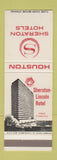 Matchbook Cover - Sheraton Hotel Houston TX