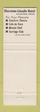 Matchbook Cover - Sheraton Hotel Houston TX