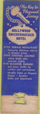 Matchbook Cover - Hollywood Knickerbocker Hotel Hollywood CA WORN