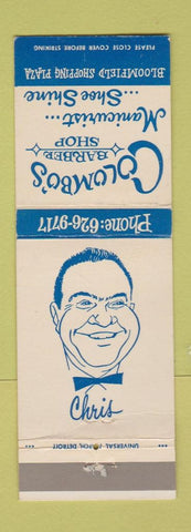Matchbook Cover - Colombo's Barber Shop Bloomfield MI WEAR