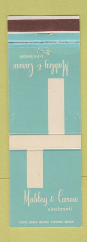 Matchbook Cover - Mabley and Carew Cincinnati OH